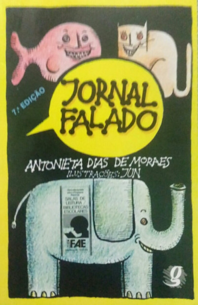 Capa de Jornal falado - Antonieta Dias de Moraes