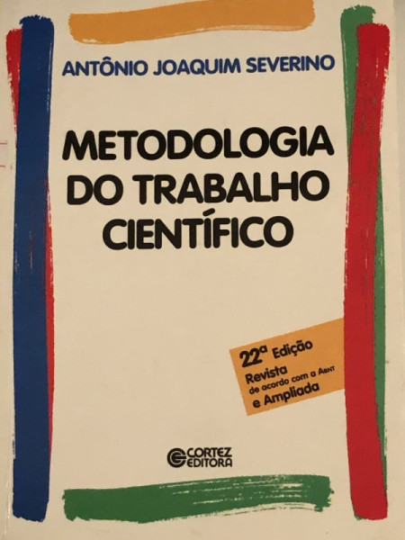 Capa de Metodologia do trabalho científico - Antonio Joaquim Severino