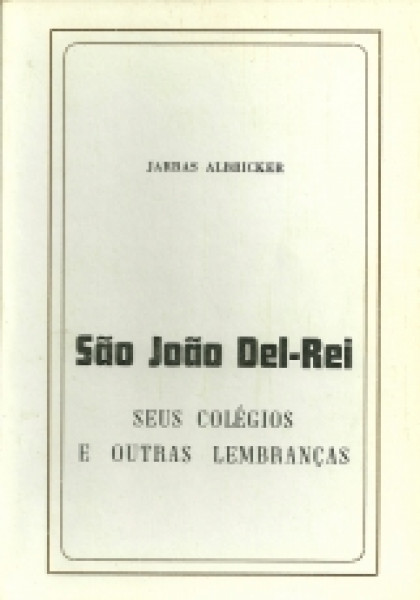 Capa de São João Del-Rei - Jarbas Albricker