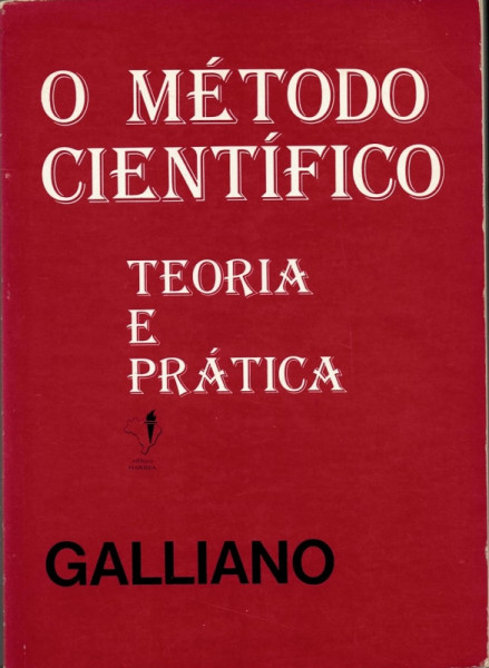 Capa de O método científico - A. Guilherme Galliano