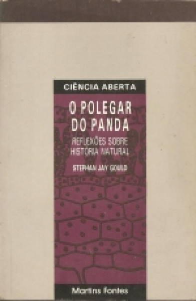 Capa de O polegar do panda - Stephen Jay Gould