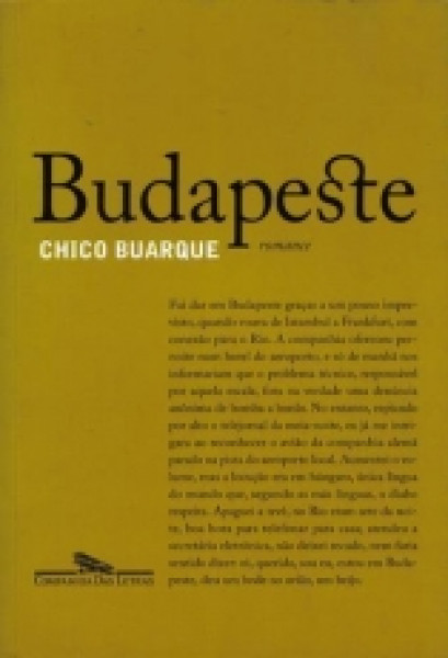 Capa de Budapeste - Chico Buarque
