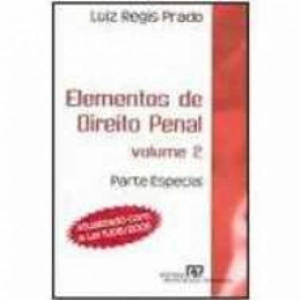 Capa de Elementos do direito penal volume 2 - Luiz Regis Prado
