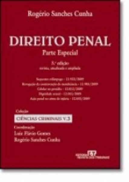 Capa de Direito penal volume 3 - Rogerio Sanches Cunha