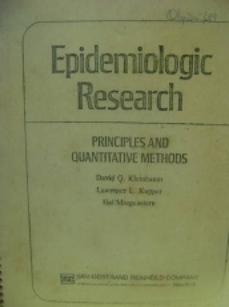 Capa de Epidemiologic Research - David Q. Kleinbaum, Lawrence L. Kupper, Hal Morgestern