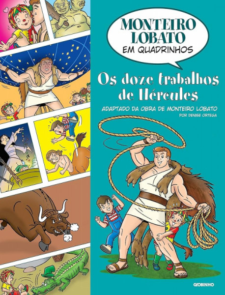 Capa de Os doze trabalhos de Hércules - Monteiro Lobato