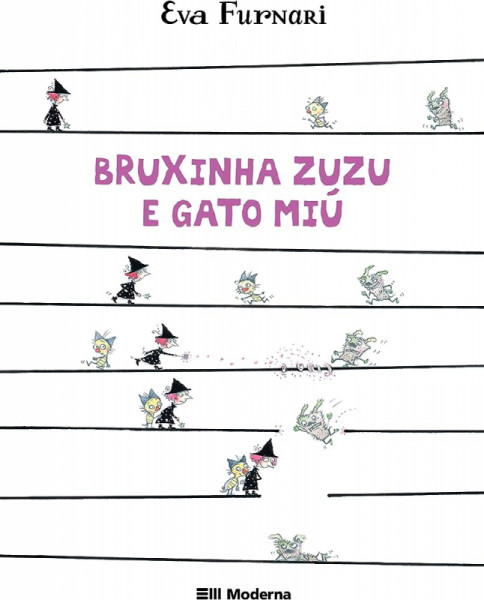 Capa de Bruxinha Zuzu e gato Miú - Eva Furnari