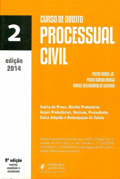 Capa de Curso de direito processual civil volume 2 - Fredie Didier Jr.; Paula Sarno Braga; Rafael Alexandria de Oliveira