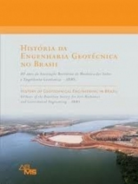 Capa de História da Engenharia Geotécnica no Brasil - Alberto Sayão