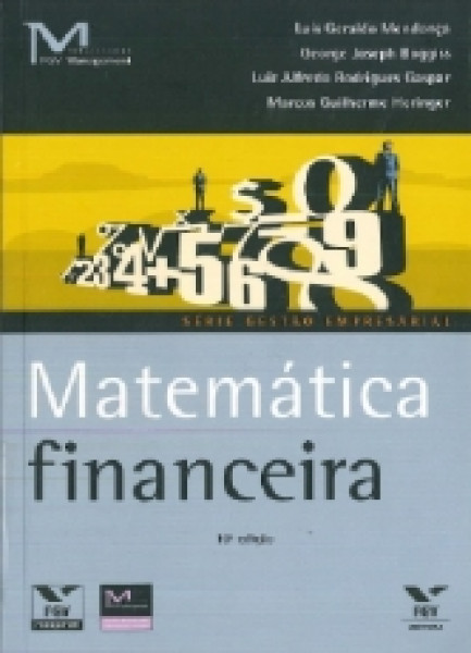 Capa de Matemática financeira - Luís Geraldo; George Joseph; Luiz Alfredo; Marcos Guilherme