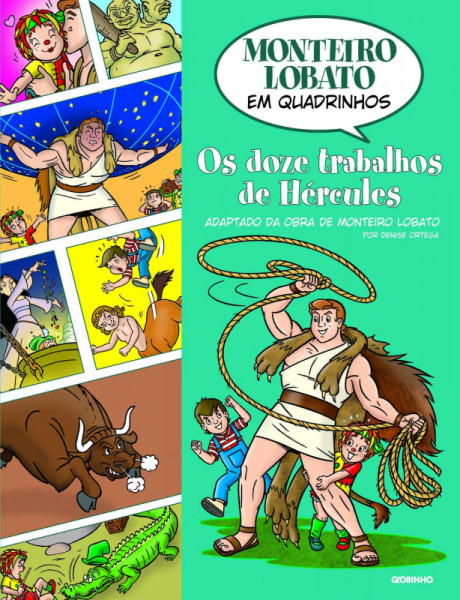 Capa de Os doze trabalhos de Hércules - Monteiro Lobato
