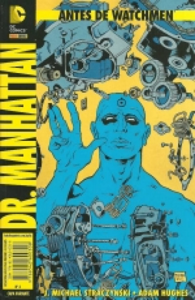 Capa de Antes de Watchmen - Dr. Manhattan - J. Michael Straczynski; Adam Hughes