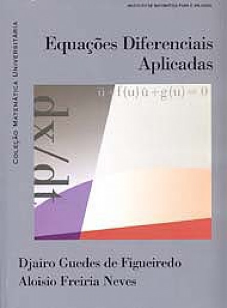 Capa de Equações Diferenciais Aplicadas - Djairo Guedes de Figueiredo