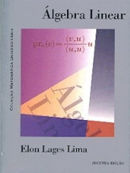 Capa de Álgebra linear - Elon Lages Lima