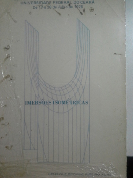 Capa de Imersões isométricas - Henrique Ribeiro Filho