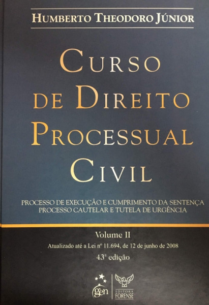 Capa de Curso de direito processual civil volume 1 - Humberto Theodoro Júnior