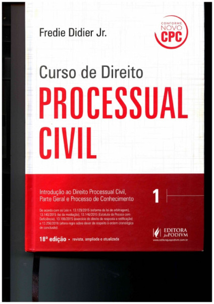 Capa de Curso de Direito Processual Civil - Fredie Didier Jr.