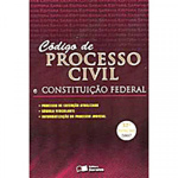 Capa de Código de Processo Civil e Constituição Federal - Brasil
