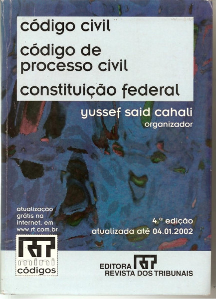 Capa de Código Civil, Código de Processo Civil, Constituição Federal - Brasil