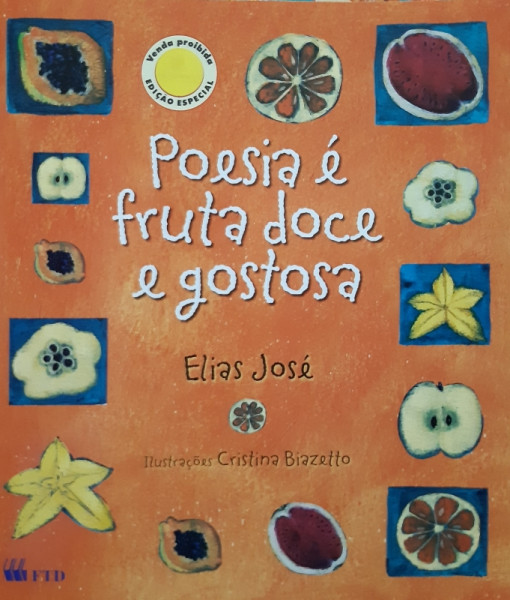 Capa de Poesia é fruta doce e gostosa - Elias José