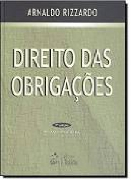 Capa de Direito das obrigações - Arnaldo Rizzardo