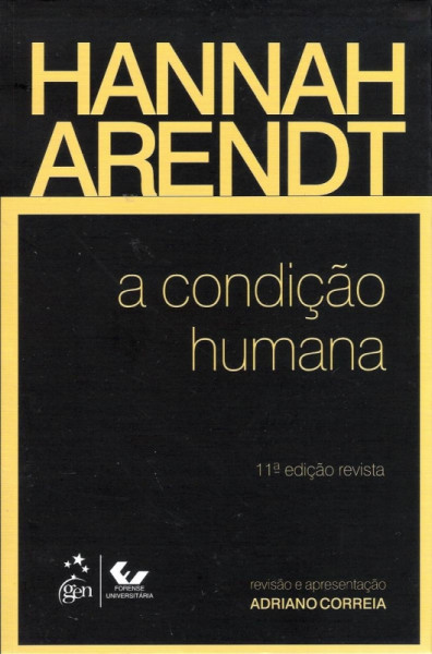 Capa de A condição humana - Hannah Arendt