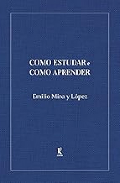 Capa de Como estudar e como aprender - Emilio Mira Y Lopes