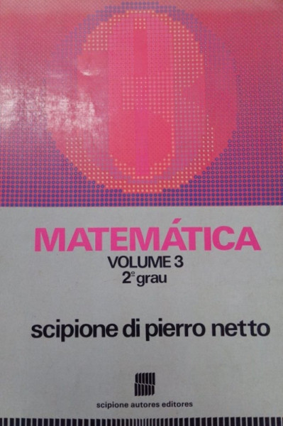 Capa de Matemática 3 - Scipione di Pierro Netto