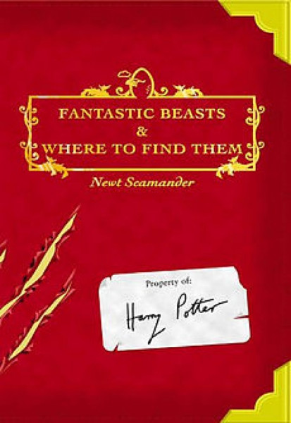Capa de Animais fantásticos e onde habitam - Newt Scamander; J. K. Rolling