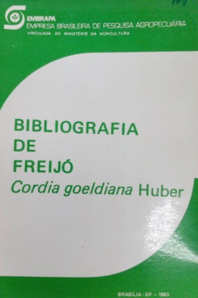 Capa de Bibliografia de Freijó - EMBRAPA