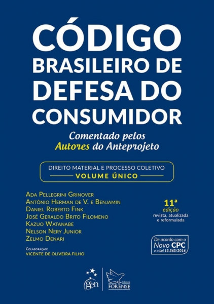 Capa de Código Brasileiro de Defesa do Consumidor - Ada Pellegrini Grinover; outros