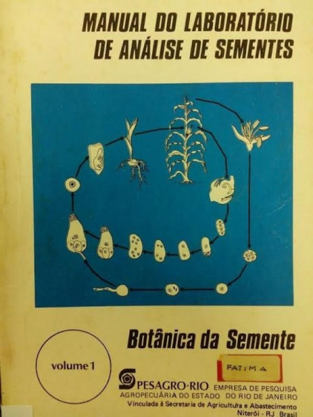 Capa de Manual do Laboratório de Análise de Sementes - O.H.T. Liberal, R.C. Coelho