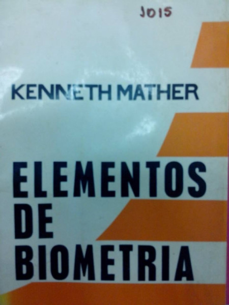 Capa de Elementos de Biometria - Kenneth Mather