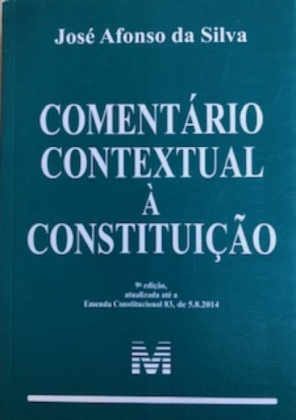 Capa de Comentário contextual à constituição - José Afonso da Silva