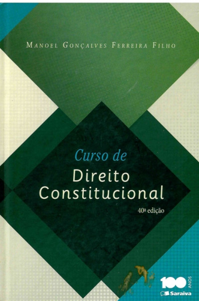 Capa de Curso de direito constitucional - Manuel Gonçalves Ferreira Filho