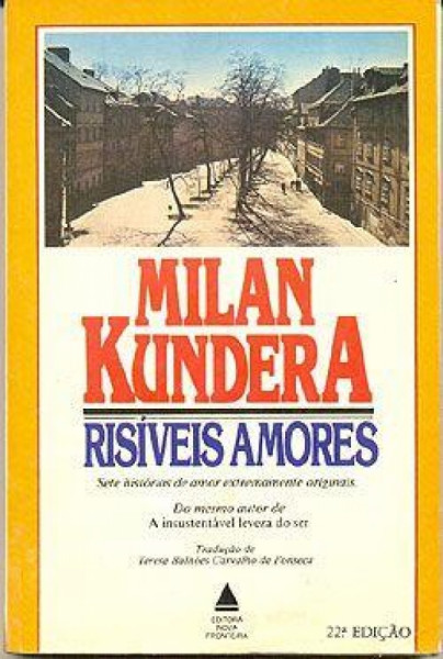 Capa de Risíveis amores - Milan Kundera