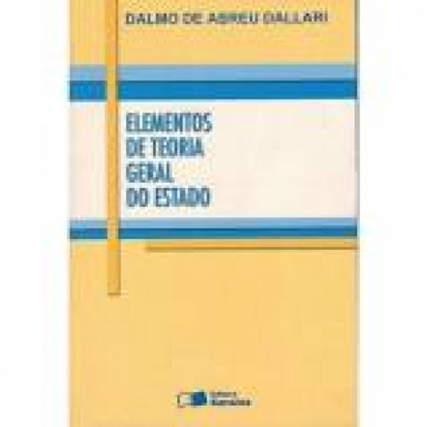 Capa de Elementos de teoria geral do estado - Dalmo de Abreu Dalari