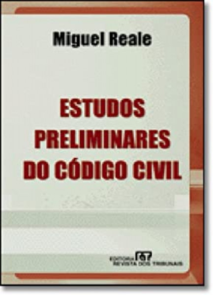 Capa de Estudos preliminares do código civil - Miguel Reale