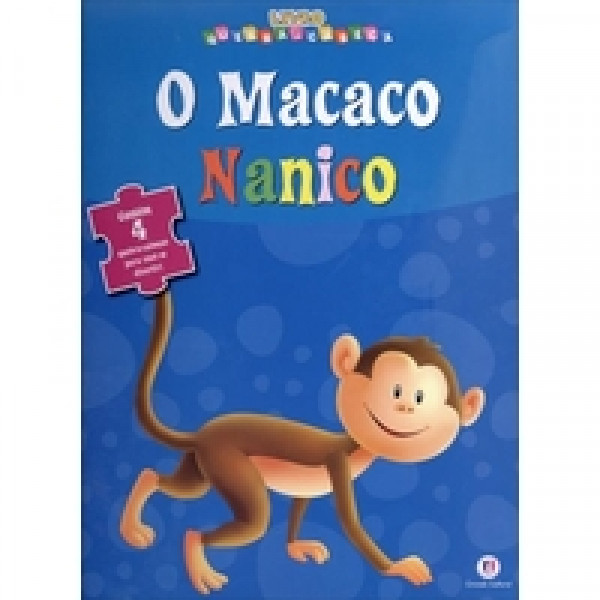 Capa de O Macaco Nanico - Livro Quebra-Cabeça