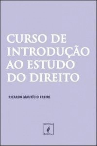 Capa de Curso de Introdução ao Estudo do Direito - Ricardo Maurício Freire
