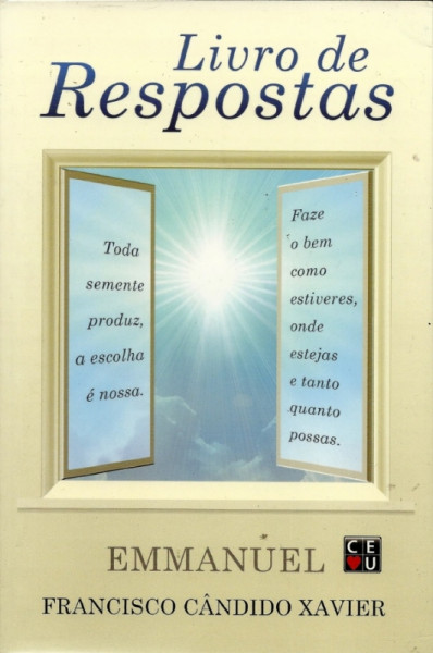 Capa de Livro de respostas - Francisco Cândido Xavier; Espírito Emmanuel