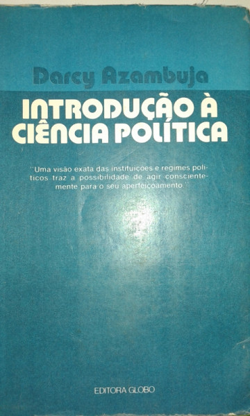 Capa de Introdução à Ciência Política - Darcy Azambuja