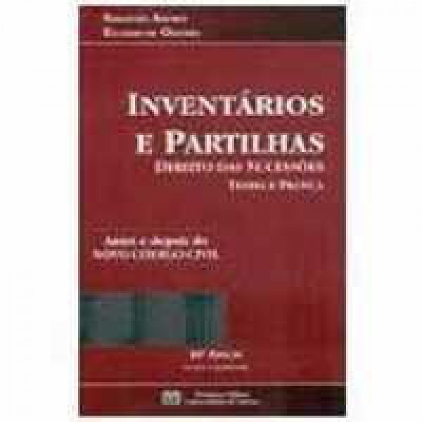 Capa de Inventários e Partilhas - Euclides de Oliveira Sebastião Amorim