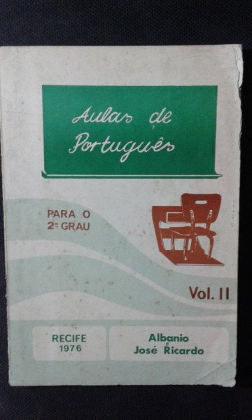 Capa de Aulas de Português - Albânio e José Ricardo