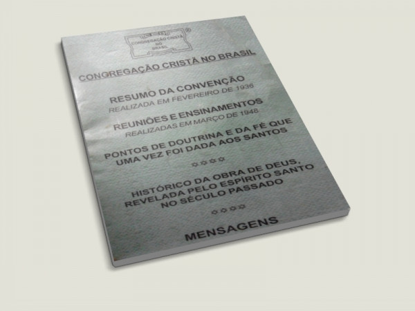 Capa de Resumos históricos da Congregação Cristã no Brasil - Congregação Cristã no Brasil