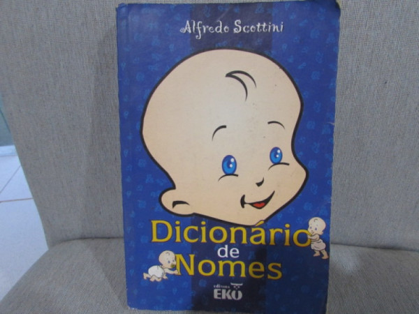 Capa de Dicionário de Nomes - Alfredo Scottini