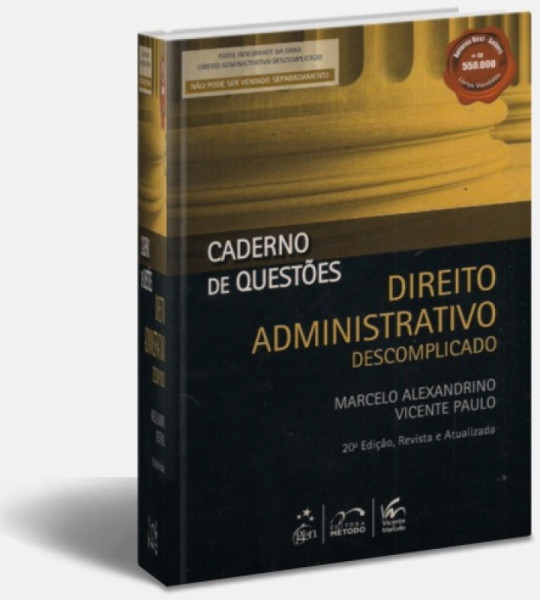 Capa de Direito administrativo descomplicado - Marcelo Alexandrino; Vicente Paulo