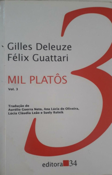 Capa de Mil platôs volume 3 - Gilles Deleuze; Félix Guattari