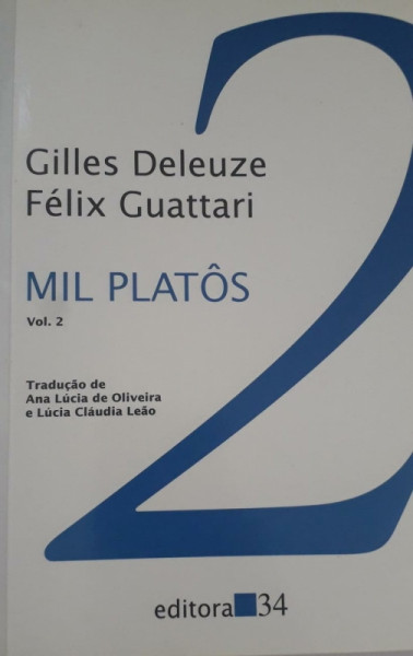 Capa de Mil platôs volume 2 - Gilles Deleuze; Félix Guattari
