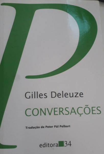 Capa de Conversações - Gilles Deleuze
